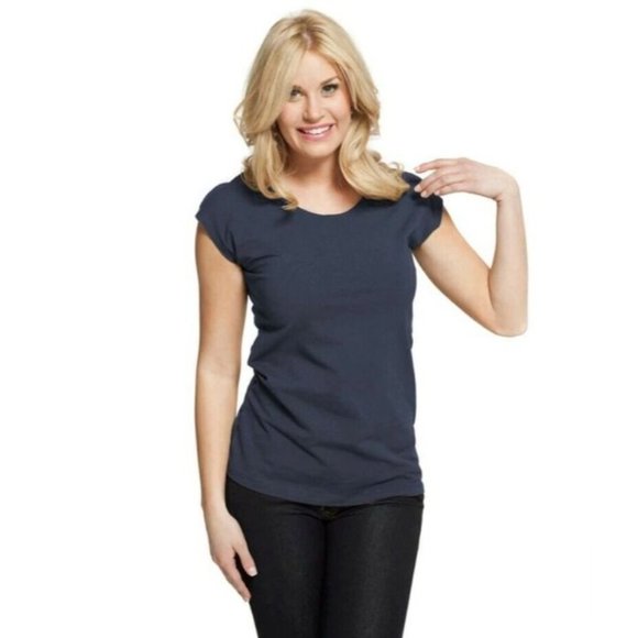 ModBod Black Short Sleeve Crewneck Cotton-Blend T-Shirt Size S - Picture 4 of 4